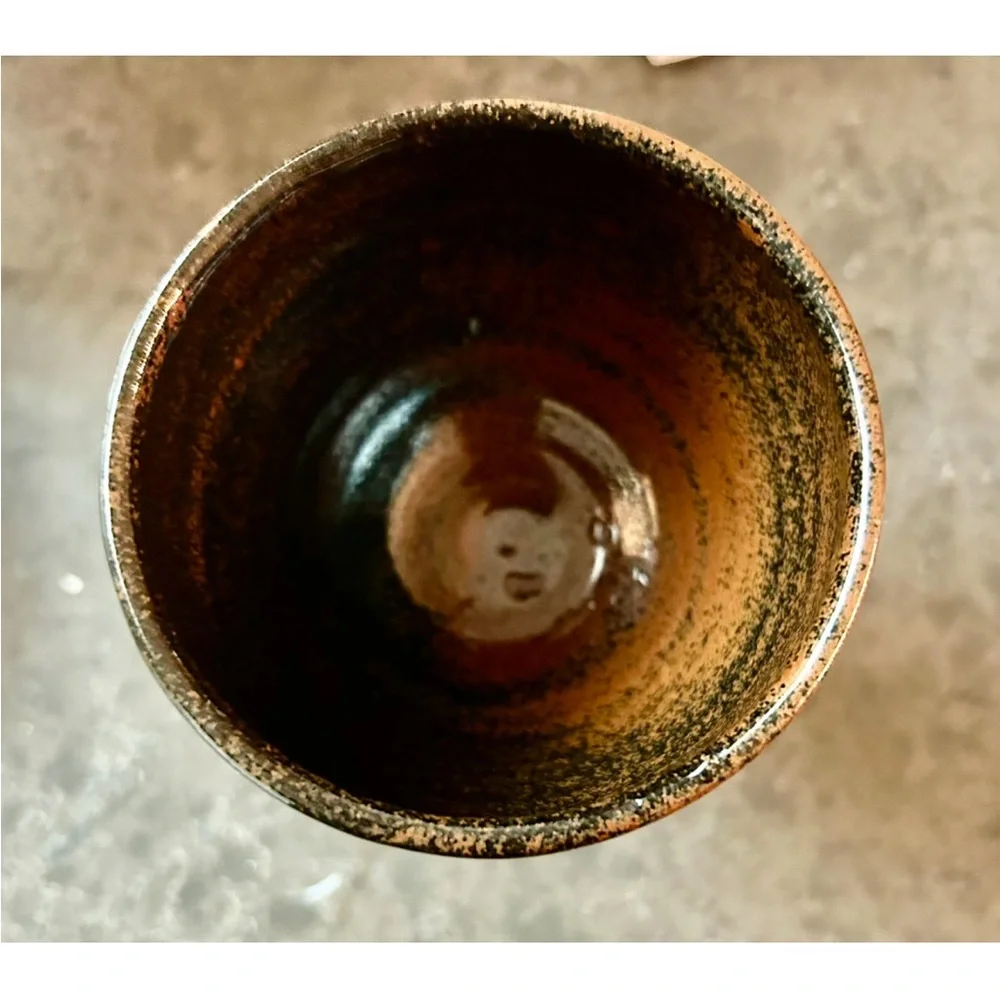 2 of The Coach House Pottery from Coggeshall Essex goblet/ chalice. 5.5” - Picture 4 of 8